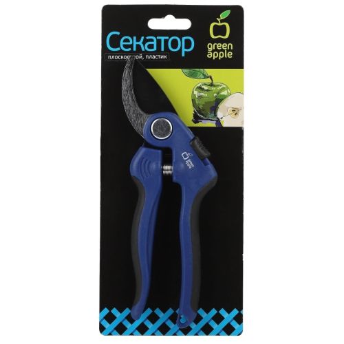 Секатор плоскостной, пластик (10/60/1440) GTAS60-007 | код Б0044342 | GREEN APPLE
