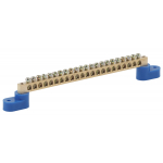 NO-222-74 Шина ЭРА NO-222-74 N ноль на двух угловых изоляторах ШНИ-8х12-22-У2-Синий | код Б0033452 | ЭРА