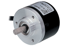 Энкодер инкрементальный, d=40мм, выступающий вал 6мм, 1024 имп/об, выход комплементарный, 12-24VDC | код E40S6-1024-3-T-24 | AUTONICS