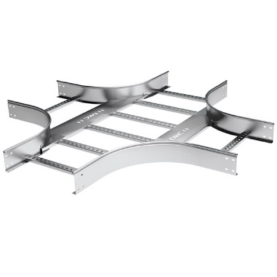 Х-ответвитель 100х400 R-300 в комплекте с крепежными элементами и соединительными пластинами, необходимыми для монтажа, горячеоцинко | код LX1304KHDZ | DKC Х-ответвитель 100х400 R-300 в комплекте с крепежными элементами и соединительными пластинами, необходимыми для монтажа, горячеоцинко | код LX1304KHDZ | DKC