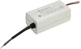 Источник питания AC-DC, 12Вт, вход 180…264В AC, выход 12В/1А, изоляция 3750В AC, в кожухе 77х40х29мм, -30…+70С | код APV-12E-12 | MeanWell Источник питания AC-DC, 12Вт, вход 180…264В AC, выход 12В/1А, изоляция 3750В AC, в кожухе 77х40х29мм, -30…+70С | код APV-12E-12 | MeanWell