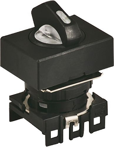 Головка переключателя S16SRS-S3W, квадратная без подсветки белая ?18мм, 3-х позиционный 450 с самовозвратом из 2-х положений, монтажное отверстие ?16мм | код A8026-A5550008721 | РЕЛЕ И АВТОМАТИКА Головка переключателя S16SRS-S3W, квадратная без подсветки белая ?18мм, 3-х позиционный 450 с самовозвратом из 2-х положений, монтажное отверстие ?16мм | код A8026-A5550008721 | РЕЛЕ И АВТОМАТИКА