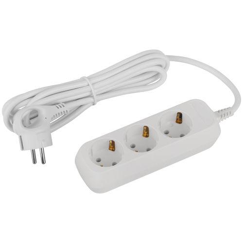 Удлинитель электрический UDL-16-330-E Greenline 3 розетки с заземлением 3м ПВС 3х1кв.мм Эра Б0064970