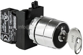 Кнопка с ключом 0-1, с фиксацией,ключ выним. в полож. 0 (1НО) (CM) | код CM100AA20 | EMAS Кнопка с ключом 0-1, с фиксацией,ключ выним. в полож. 0 (1НО) (CM) | код CM100AA20 | EMAS