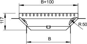Секция Т/Х-образная, h=85 мм, B=200 мм, FT | код 7122213 | OBO Bettermann Секция Т/Х-образная, h=85 мм, B=200 мм, FT | код 7122213 | OBO Bettermann