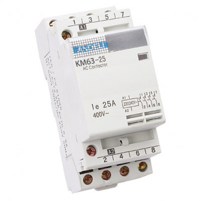 Контактор модульный КМ63-25/40(4NO) 4P 25A (ANDELI) | код ADL08-243 | ANDELI Контактор модульный КМ63-25/40(4NO) 4P 25A (ANDELI) | код ADL08-243 | ANDELI