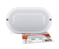 Светильник светодиодный герметичный СПП-Д-ОВАЛ 8Вт 230В 6500К 640Лм с датчиком движения IP65 IN HOME | код 4690612034140 | IN HOME