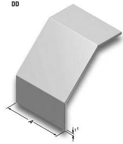 Крышка вертикальной внешней поворотной секции, серии UKK, осн. 150 мм, оцинкованный Сендзимир | код 3102585 | EAE Крышка вертикальной внешней поворотной секции, серии UKK, осн. 150 мм, оцинкованный Сендзимир | код 3102585 | EAE