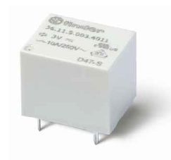 Миниатюрное электромеханическое реле, монтаж на печатную плату, формат кубик сахара , 1CO 10A, Контакты AgSnO2, катушка 9В DС, влагозащита RTIII | код 361190094011 | FINDER Миниатюрное электромеханическое реле, монтаж на печатную плату, формат кубик сахара , 1CO 10A, Контакты AgSnO2, катушка 9В DС, влагозащита RTIII | код 361190094011 | FINDER