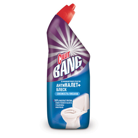 Средство для уборки туалета дезинфицирующее 750 мл CILLIT BANG Антиналет+Блеск, Свежесть океана, 07813, 8149771 | код 606403 | CILLIT BANG Средство для уборки туалета дезинфицирующее 750 мл CILLIT BANG Антиналет+Блеск, Свежесть океана, 07813, 8149771 | код 606403 | CILLIT BANG