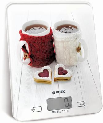 Весы кухонные электронные Vitek VT-2424 макс.вес:5кг белый | код 2035287 | VITEK Весы кухонные электронные Vitek VT-2424 макс.вес:5кг белый | код 2035287 | VITEK