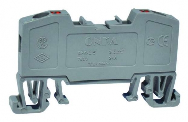 OPK 2,5 Клеммник пружинный быстрозажимной (Push in), 2,5мм.кв. (коричневый) (1506) | код 1020017 | ONKA OPK 2,5 Клеммник пружинный быстрозажимной (Push in), 2,5мм.кв. (коричневый) (1506) | код 1020017 | ONKA