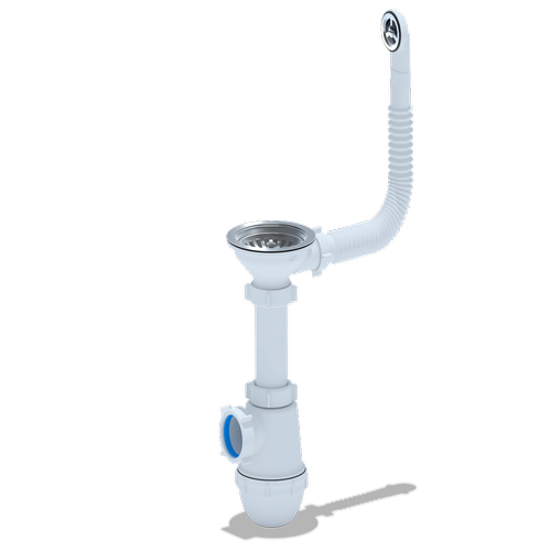 Сифон для мойки АНИ Грот 3 1/2' x 40 с круглым гибким переливом | код A0142S | АНИ пласт Сифон для мойки АНИ Грот 3 1/2' x 40 с круглым гибким переливом | код A0142S | АНИ пласт