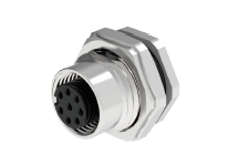 M12A03C-FPSRHUS Разъем гнездовой прямой M12, Код A, 3 конт., под пайку, панельный монтаж, P69, IP67, шт | код M12A03C-FPSRHUS | SUPU