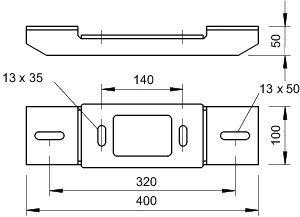 Пластина адаптер. для подвесок H140 гор. оцинк. KA-AW 30 FT OBO 6346804 фото 2 Пластина адаптер. для подвесок H140 гор. оцинк. KA-AW 30 FT OBO 6346804 фото 2