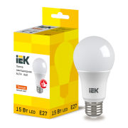Лампа LED ALFA A60 шар 15Вт 230В 3000К E27 | код LLA-A60-15-230-30-E27 | IEK