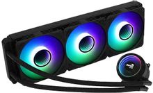 Система водяного охлаждения Aerocool Mirage L240 ARGB Soc-AM5/AM4/1151/1200/2066/1700 черный 4-pin 20-27dB Al+Cu 1200gr Ret (MIRAGE L240 BK) | код 2001498 | AEROCOOL