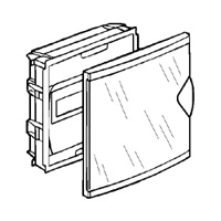 Шкаф встраиваемый для авт. 1х6+2 под. прозрачный | код 001420 | Legrand