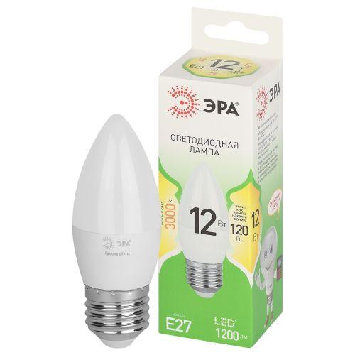 Лампа светодиодная LED 12 Вт 1200Лм 3000К свеча теплый E27 220-240В LED B35-12W-830-E27 Green Line | код Б0067137 | ЭРА Лампа светодиодная LED 12 Вт 1200Лм 3000К свеча теплый E27 220-240В LED B35-12W-830-E27 Green Line | код Б0067137 | ЭРА
