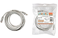 Патч-корд народный U/UTP Cat 5e 4PR 24AWG PVC, литой 3 м, серый | код SQ0115-0005 | TDM НАРОДНЫЙ
