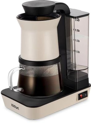 Кофеварка капельная Kitfort КТ-7190 680Вт бежевый/черный | код 1991030 | KITFORT Кофеварка капельная Kitfort КТ-7190 680Вт бежевый/черный | код 1991030 | KITFORT