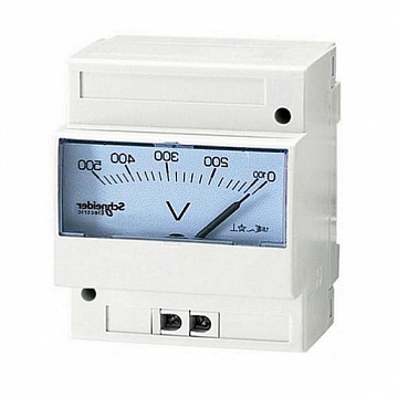 Вольтметр щитовой Legrand 500В AC/DC, аналоговый, кл.т. 1,5 |  код. 004660 |  Legrand