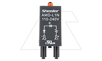 Модуль AMD-L1N, красный LED, 110_240VAC/DC, черный, для SRU, SKF14, SKC, SKB, STB, SRC*-E, SRB, GZT, GZM, GZS, GZMB, ES32 | код AMD-L1N/110_240V | Shenler