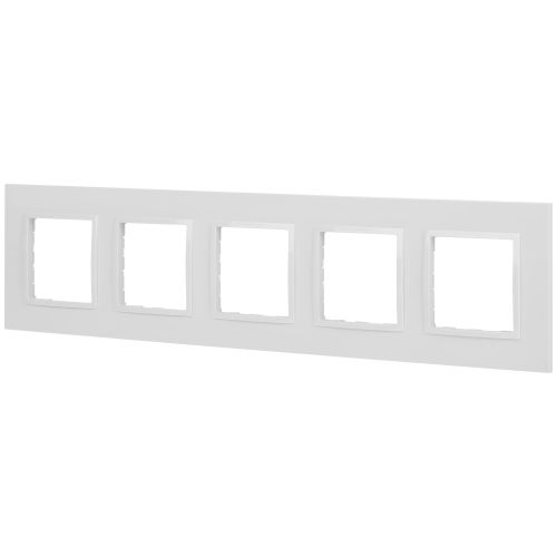 Рамка для розеток и выключателей Elegance 14-5015-01 Classic, на 5 постов, белый | код Б0060591 | ЭРА фото 3 Рамка для розеток и выключателей Elegance 14-5015-01 Classic, на 5 постов, белый | код Б0060591 | ЭРА фото 3