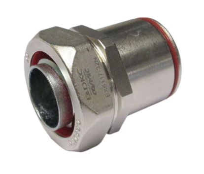 Аксессуар муфта жесткая труба-металлорукав, для системы металлических труб Cosmec. DT 16 мм. DN10. Никелированная латунь. IP66/67 | код EX6117-10N | DKC Аксессуар муфта жесткая труба-металлорукав, для системы металлических труб Cosmec. DT 16 мм. DN10. Никелированная латунь. IP66/67 | код EX6117-10N | DKC