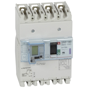 Автоматический выключатель DPX3 160 - термомагн. расц. - с диф. защ. - 50 кА - 400 В~ - 4П - 16 А | код. 420150 | Legrand 