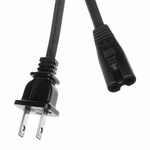 Силовой кабель, США - вилка, U=125VAC/10A, для IES 320-C8, Изоляция 2500VAC, 180 см | код YP11+YC13 | MeanWell