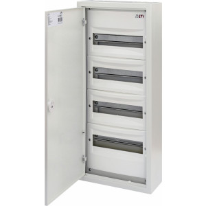 Щит металлический WRP12-4 (4х12 мод., 48мод., пластик. фальш-панель, IP30, наружн. исп.) | код 001101378 | ETI Щит металлический WRP12-4 (4х12 мод., 48мод., пластик. фальш-панель, IP30, наружн. исп.) | код 001101378 | ETI