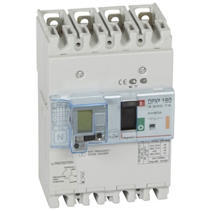 Автоматический выключатель DPX3 160 -  термомагн. расц. - с диф. защ. - 25 кА - 400 В~ - 4П - 80 А | код. 420074 | Legrand 