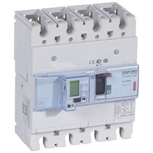 Автоматический выключатель DPX3 250 - эл. расцепитель - с изм. блоком - 36 кА - 400 В~ - 4П - 100 А | код. 420445 | Legrand 