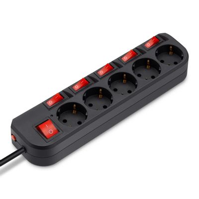 Сетевой фильтр Buro 500SH-3-SW-B 3м (5 розеток) черный (коробка) | код 1159726 | BURO Сетевой фильтр Buro 500SH-3-SW-B 3м (5 розеток) черный (коробка) | код 1159726 | BURO