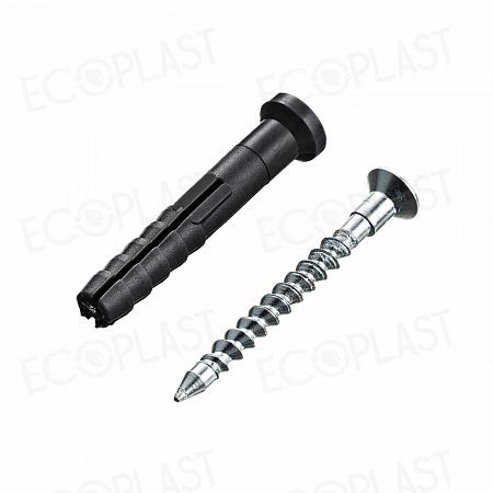 Дюбель-гвоздь полипр. потай. 6х40 (2000шт) - накл. ECOPLAST | код 153856 | Tech-KREP