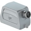 Крышка на кабель, разъема REVOS, Size 10, без уплотнителя, без защелки, 1 кабельный ввод IP54 M25x1,5, с боковым расположением, материал корпуса: алюминиевый сплав | код 71.353.1035.0 | Wieland