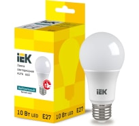 Лампа LED ALFA A60 шар 10Вт 230В 3000К E27 | код LLA-A60-10-230-30-E27 | IEK