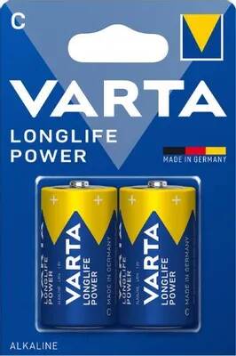 Батарея Varta Longlife power LR14 BL2 Alkaline C (2шт) блистер | код 1900510 | VARTA Батарея Varta Longlife power LR14 BL2 Alkaline C (2шт) блистер | код 1900510 | VARTA