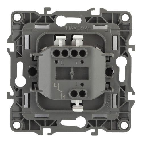 Выключатель, 10АХ-250В, б.л., Эра12, шампань,12-1001-04 | код Б0014630 | ЭРА