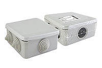 Распаячная коробка ОП 100х100х50мм, крышка, IP55, 6 вх. инд. штрихкод TDM | код SQ1401-1255| TDM