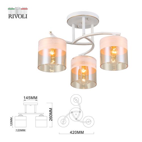 Люстра Constancia 9081-303 3 * Е27 40 Вт модерн | код Б0052678 | Rivoli