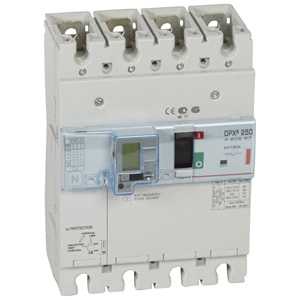 Автоматический выключатель DPX3 250 - термомагн. расц. - с диф. защ. - 36 кА - 400 В~ - 4П - 160 А | код. 420257 | Legrand 