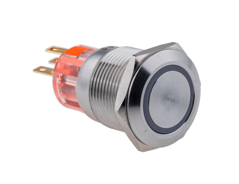 Кнопка IP67, с подсветкой, красная, с фиксацией, 1NO+1NC, 220В AC, MT67-F220R11 | код 107353 | MEYERTEC Кнопка IP67, с подсветкой, красная, с фиксацией, 1NO+1NC, 220В AC, MT67-F220R11 | код 107353 | MEYERTEC