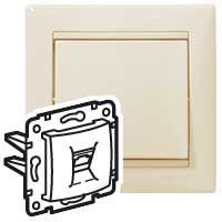 VALENA Розетка телефонная RJ11х1 в рамку слоновая кость | код 695622 | Legrand