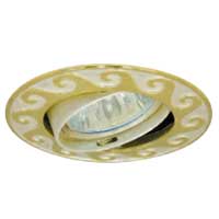 Светильник встраиваемый потолочный Flow 51 4 01 HR51, штамп., круглый из декоративного стекла, белый Comtech | код CH9200148 | COMTECH