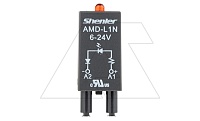 Модуль AMD-L1N, красный LED, 6_24VAC/DC, черный, для SRU, SKF14, SKC, SKB, STB, SRC*-E, SRB, GZT, GZM, GZS, GZMB, ES32 | код AMD-L1N/6_24V| Shenler