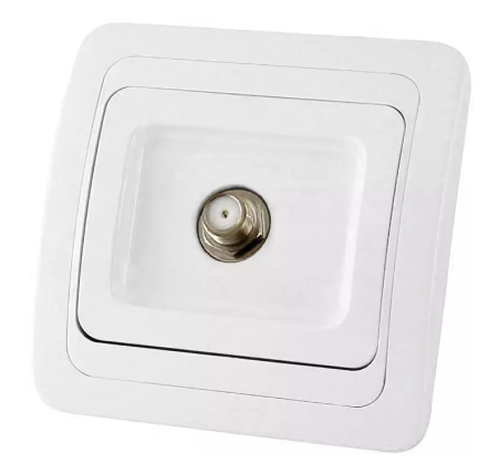 Розетка TV (SAT) F-типа белая Валдай TDM | код SQ1804-0040 | TDM Розетка TV (SAT) F-типа белая Валдай TDM | код SQ1804-0040 | TDM