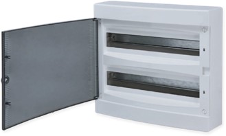 Щит распределительный навесной Unix прозрачная дверь 2х18 модулей IP40 EKF PROxima | код ux-2x18-n | EKF Щит распределительный навесной Unix прозрачная дверь 2х18 модулей IP40 EKF PROxima | код ux-2x18-n | EKF