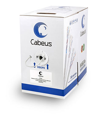 Cabeus UTP-4P-Cat.5e-PATCH-LSZH-GY Кабель витая пара UTP (U/UTP), категория 5e, 4 пары, (24 AWG), многожильный (patсh), серый, LSZH, нг(А)-HF, (305 м) | код 9978c | Cabeus Cabeus UTP-4P-Cat.5e-PATCH-LSZH-GY Кабель витая пара UTP (U/UTP), категория 5e, 4 пары, (24 AWG), многожильный (patсh), серый, LSZH, нг(А)-HF, (305 м) | код 9978c | Cabeus